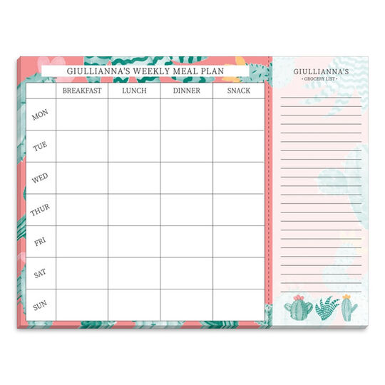 Cactus Meal Planner and Grocery List